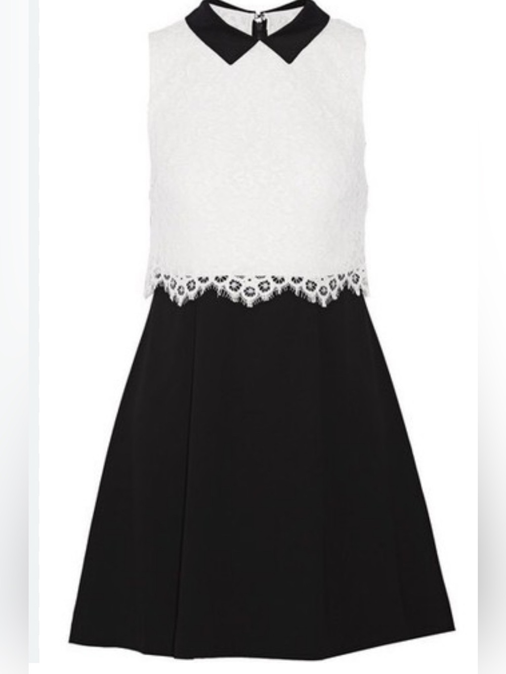 Alice + Olivia Desra  Lace Black Cram Dress Size 4 - Picture 9 of 12